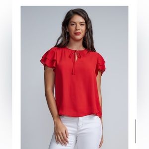 Ny & co flutter sleeve top